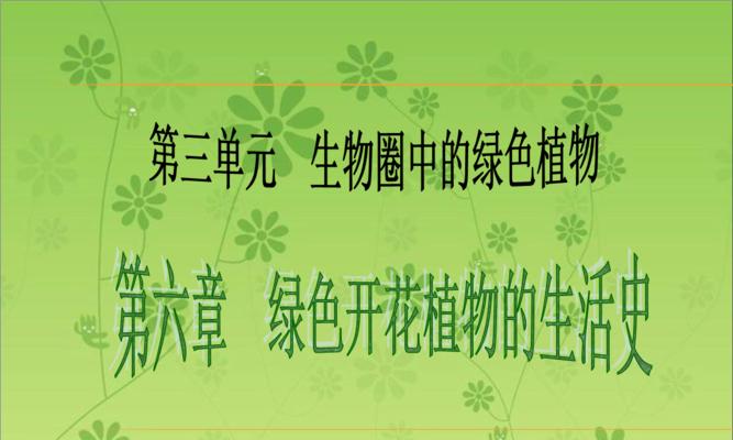 被子植物的特征与分类（探究被子植物的进化历程、生态分布和特征）