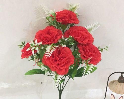 康乃馨花头喷水神奇效果（探秘康乃馨花头喷水的奇妙魅力）