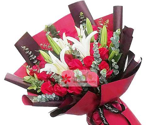 9支玫瑰搭配一个百合的花语是什么？如何正确搭配鲜花？