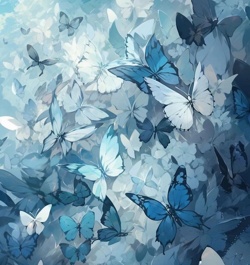 绚丽的蝴蝶和玫瑰花图片大全