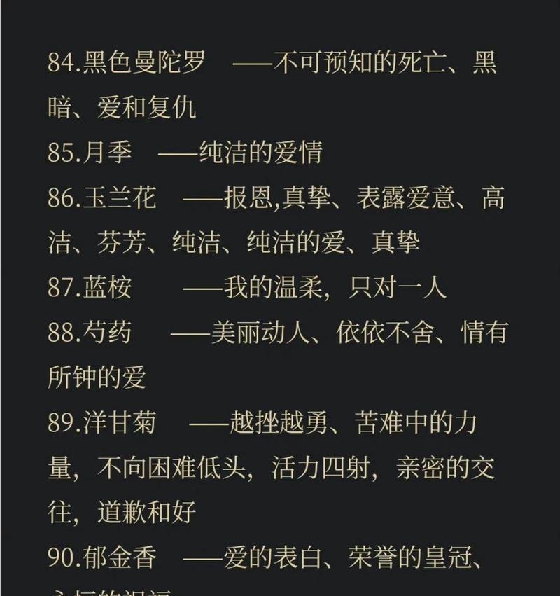 种花的花语有哪些？它们代表了什么？
